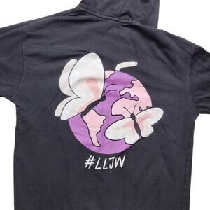 999 Long Live Juice WRLD Hoodie Mens Medium LLJW Graphic Sweatshirt Hip Hop Rap